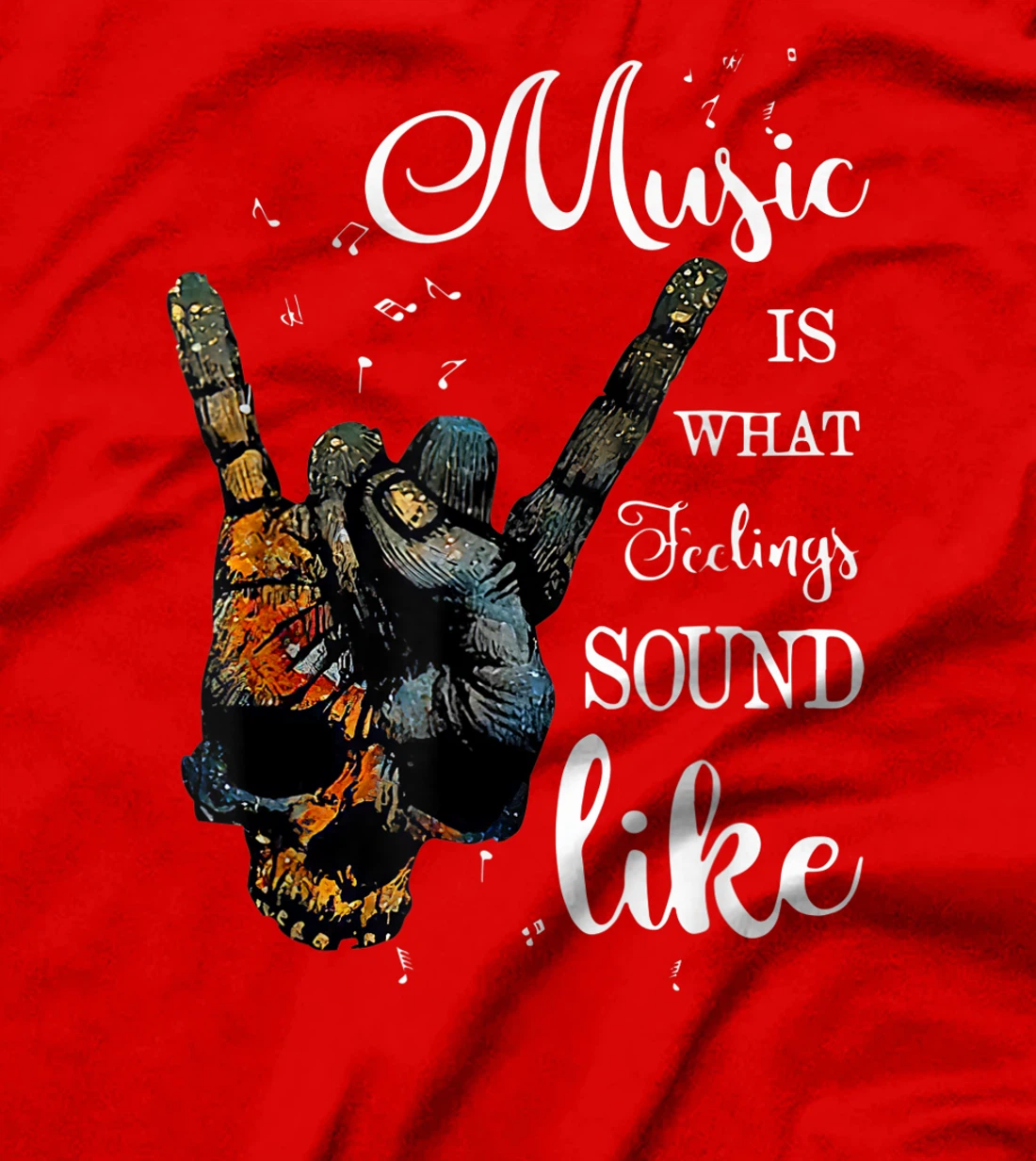Music Is What Feelings Sound Like Peace T Shirt T-Shirt