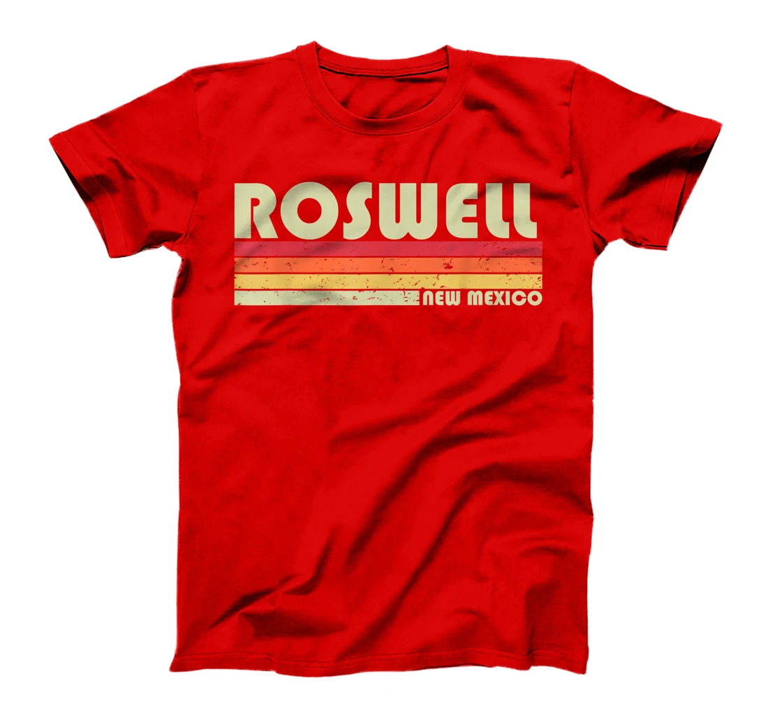 ROSWELL NM NEW MEXICO Funny City Home Roots Gift Retro 80s T-Shirt