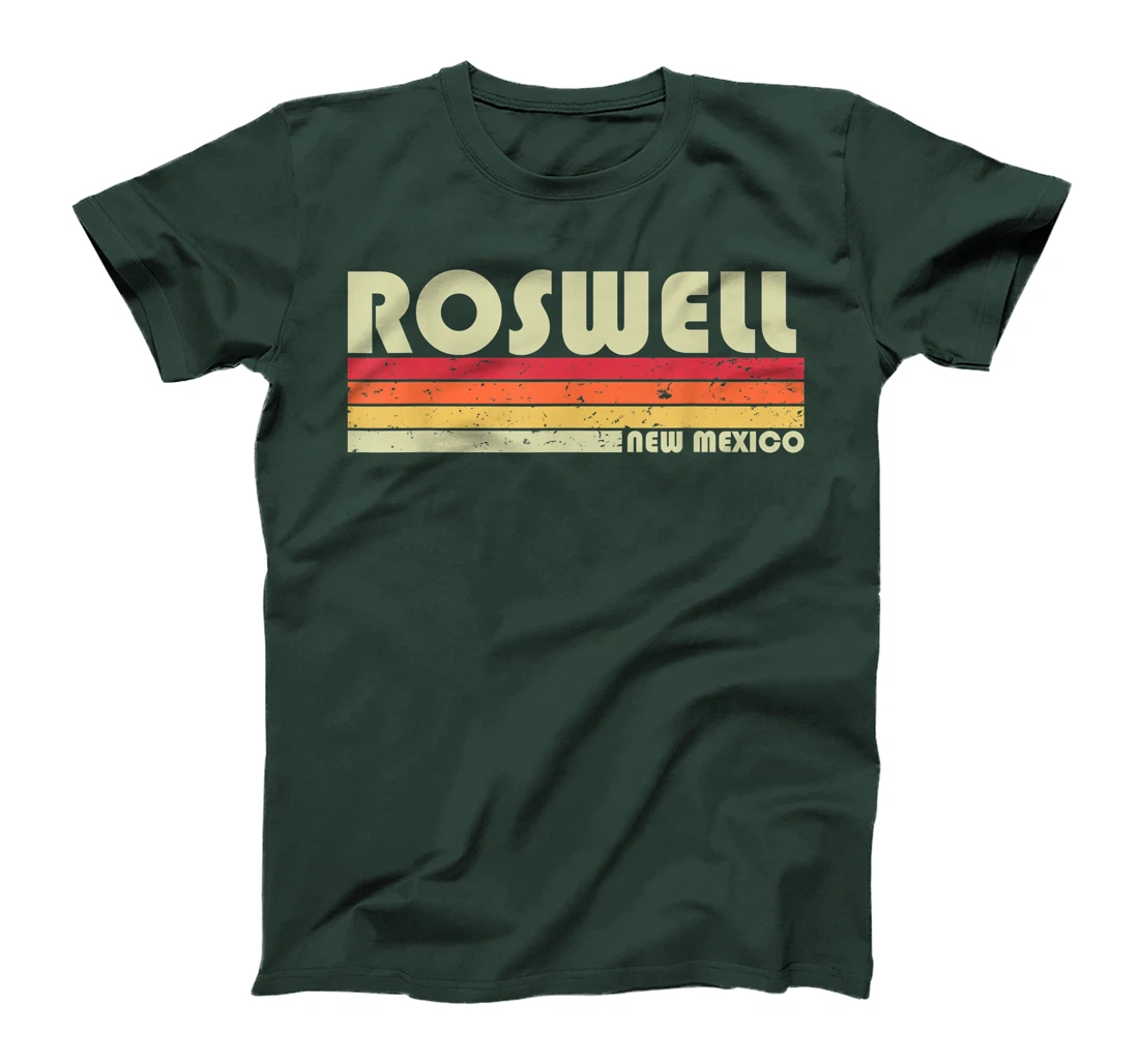 ROSWELL NM NEW MEXICO Funny City Home Roots Gift Retro 80s T-Shirt