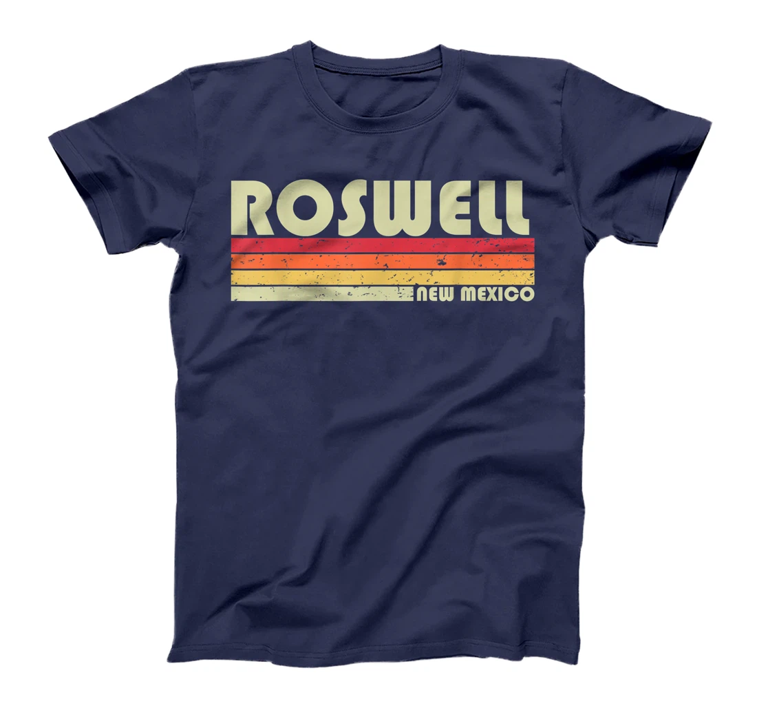 ROSWELL NM NEW MEXICO Funny City Home Roots Gift Retro 80s T-Shirt