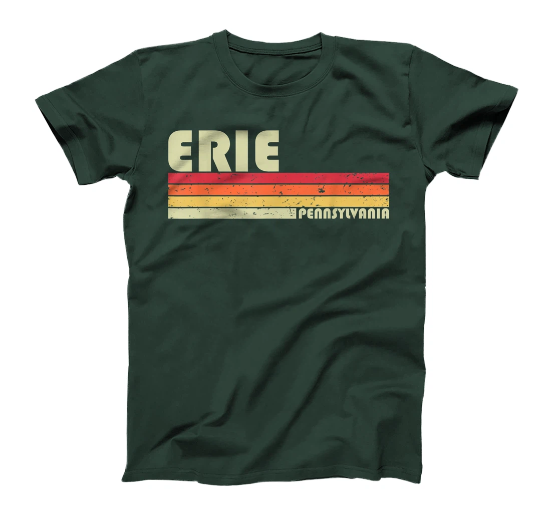 ERIE PA PENNSYLVANIA Funny City Home Roots Gift Retro 80s T-Shirt
