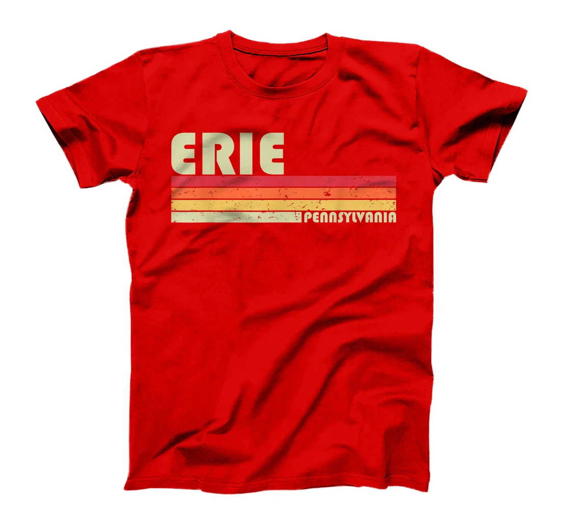 ERIE PA PENNSYLVANIA Funny City Home Roots Gift Retro 80s T-Shirt