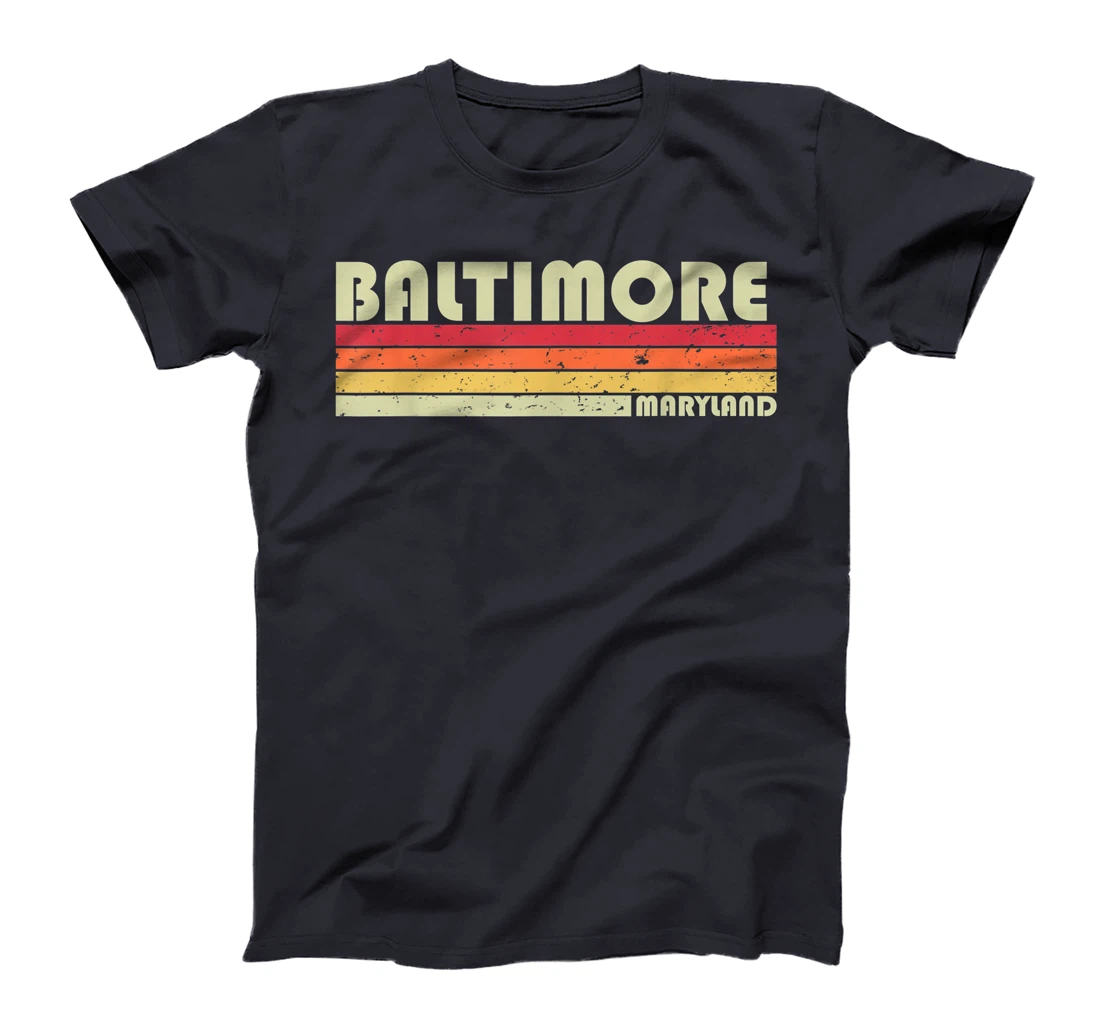 BALTIMORE MD MARYLAND Funny City Home Roots Gift Retro 80s T-Shirt