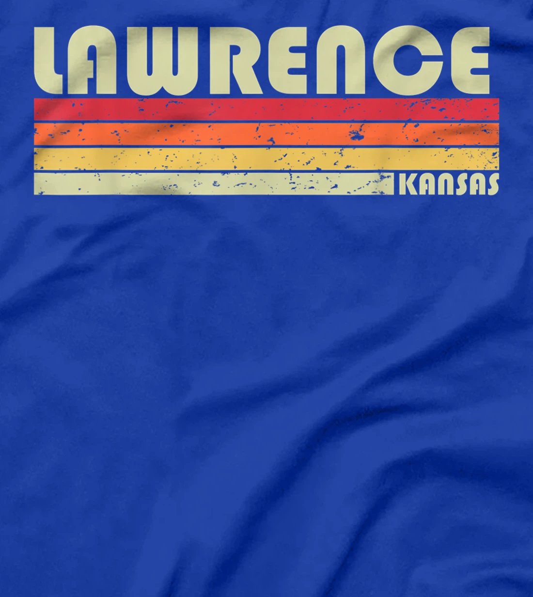 LAWRENCE KS KANSAS Funny City Home Roots Gift Retro 70s 80s T-Shirt