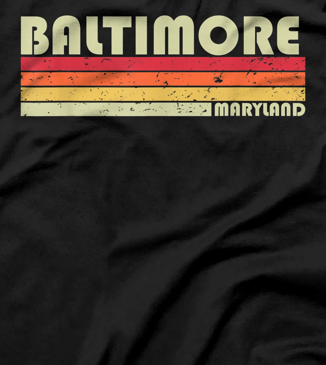 BALTIMORE MD MARYLAND Funny City Home Roots Gift Retro 80s T-Shirt