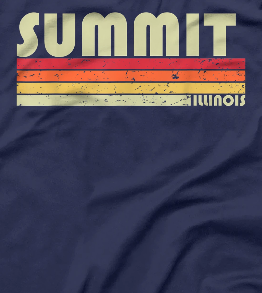 SUMMIT IL ILLINOIS Funny City Home Roots Gift Retro 70s 80s T-Shirt