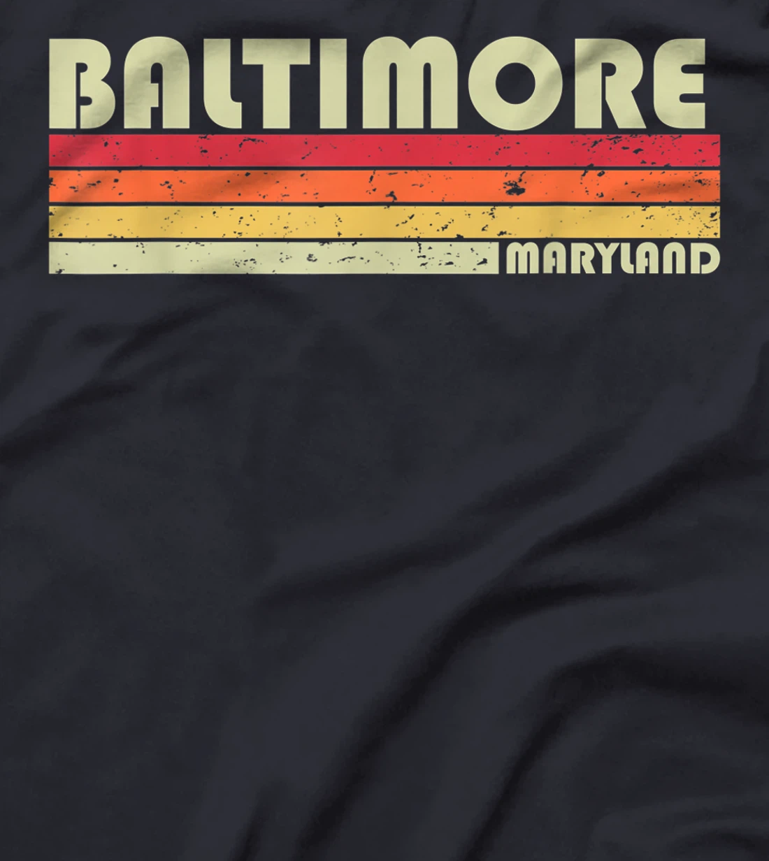BALTIMORE MD MARYLAND Funny City Home Roots Gift Retro 80s T-Shirt