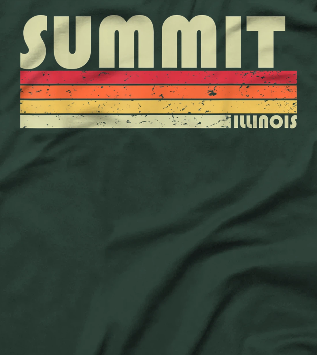 SUMMIT IL ILLINOIS Funny City Home Roots Gift Retro 70s 80s T-Shirt