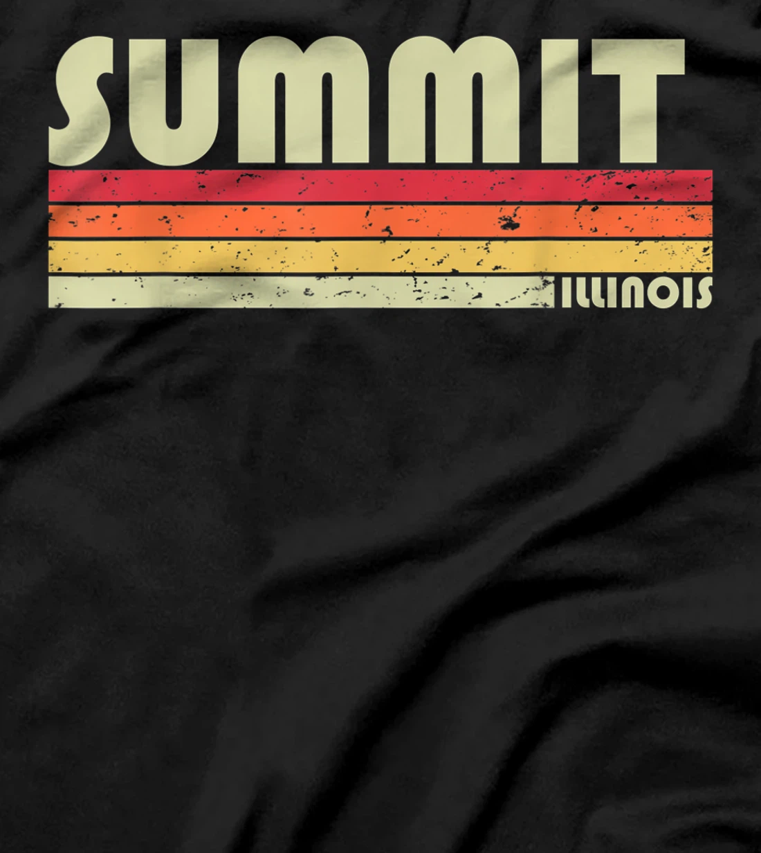 SUMMIT IL ILLINOIS Funny City Home Roots Gift Retro 70s 80s T-Shirt