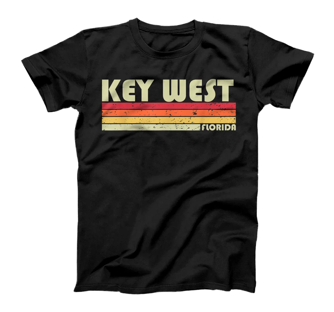 KEY WEST FL FLORIDA Funny City Home Roots Gift Retro 70s 80s T-Shirt