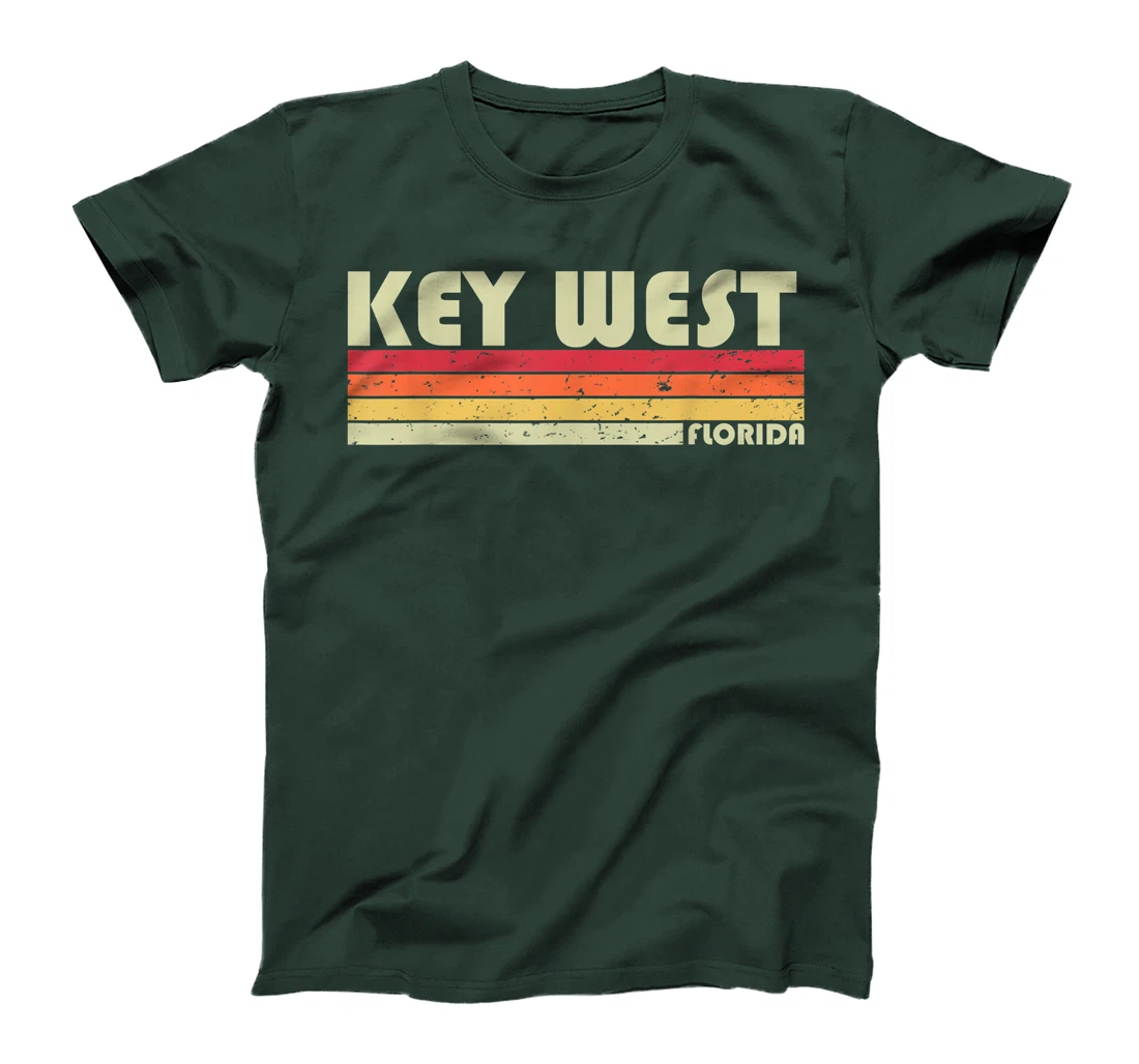 KEY WEST FL FLORIDA Funny City Home Roots Gift Retro 70s 80s T-Shirt