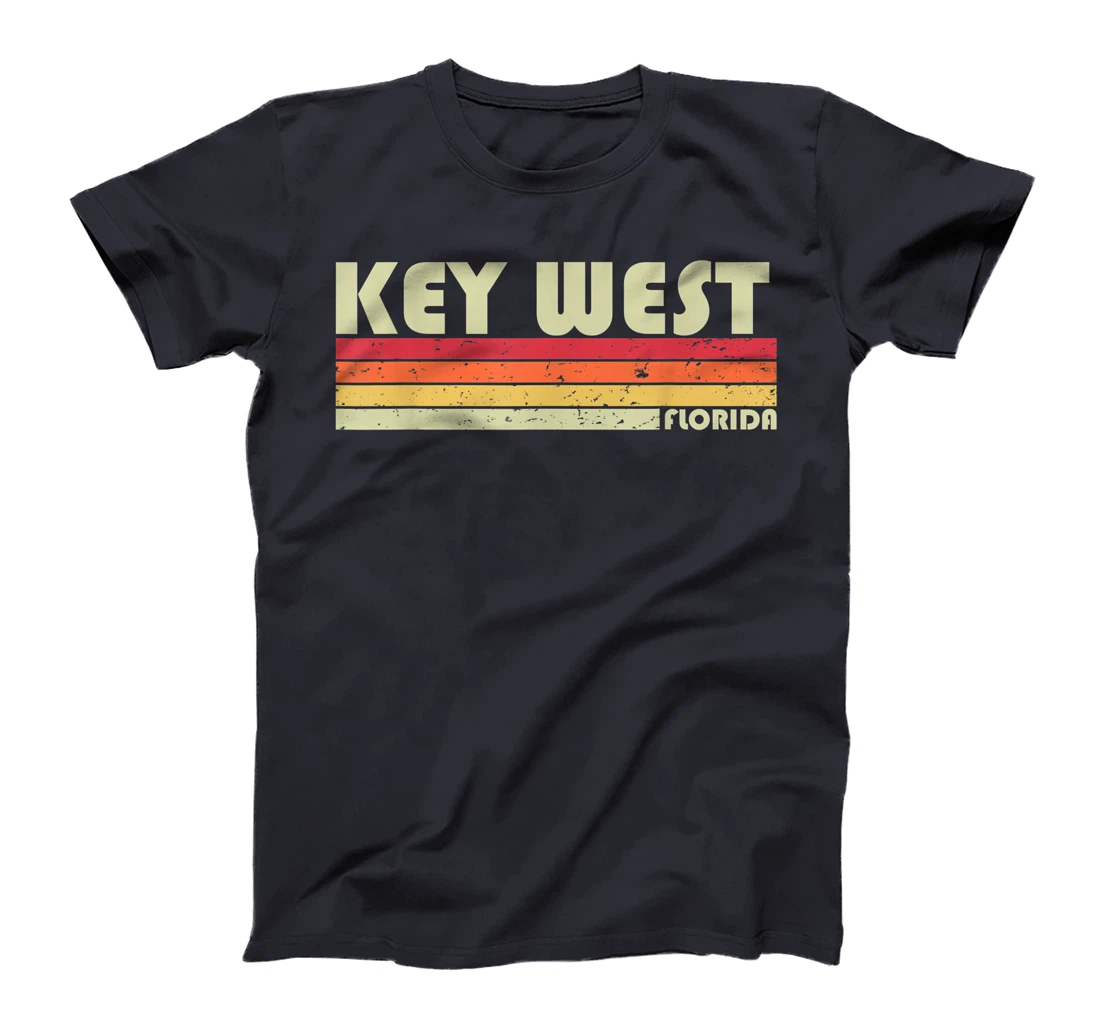KEY WEST FL FLORIDA Funny City Home Roots Gift Retro 70s 80s T-Shirt