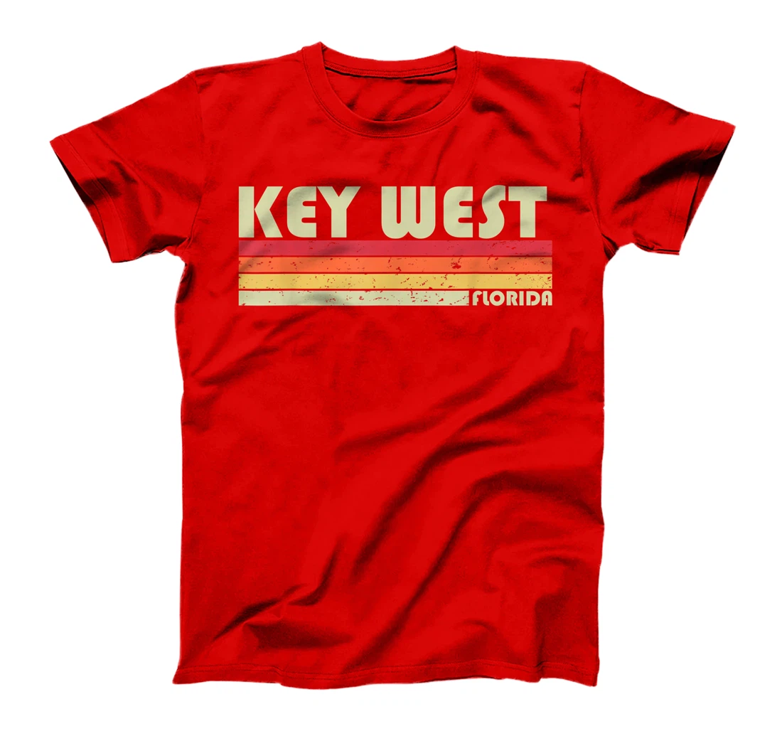 KEY WEST FL FLORIDA Funny City Home Roots Gift Retro 70s 80s T-Shirt