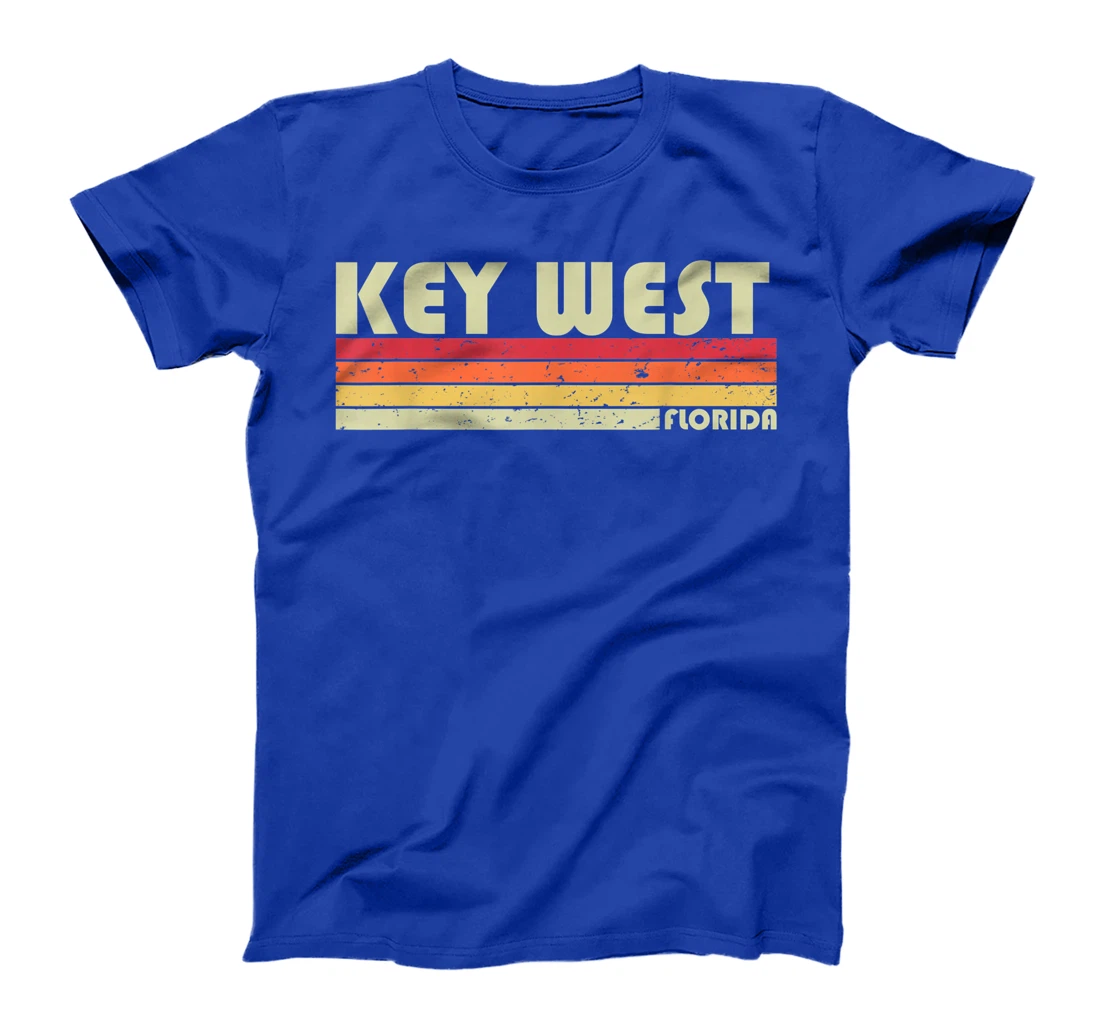 KEY WEST FL FLORIDA Funny City Home Roots Gift Retro 70s 80s T-Shirt