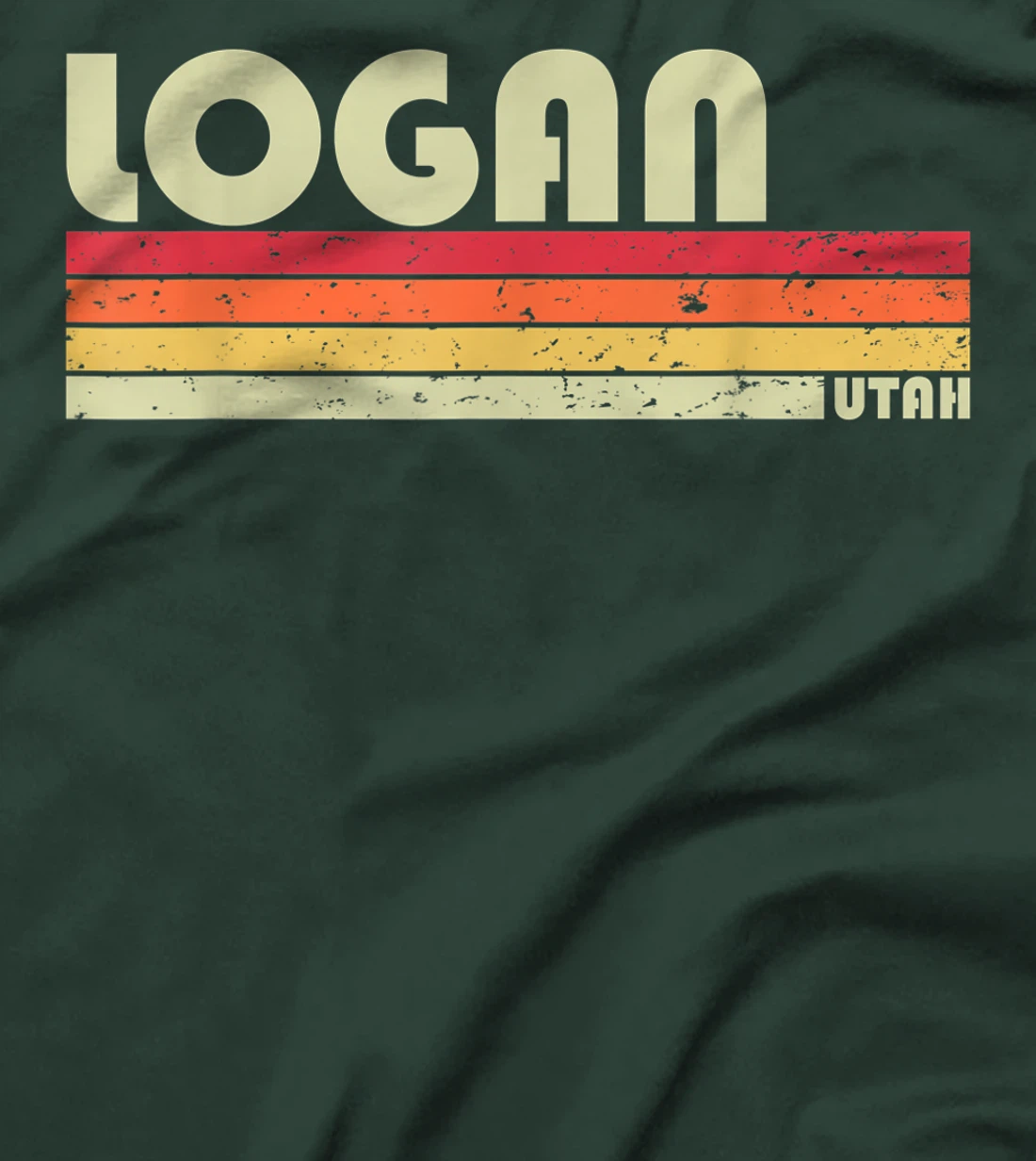 LOGAN UT UTAH Funny City Home Roots Gift Retro 70s 80s T-Shirt