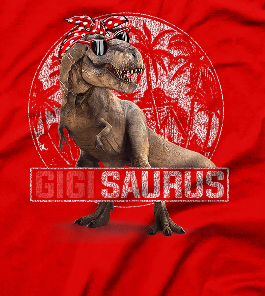 Womens Gigisaurus T Rex Dinosaur Funny Gigi Saurus Family Matching T-Shirt