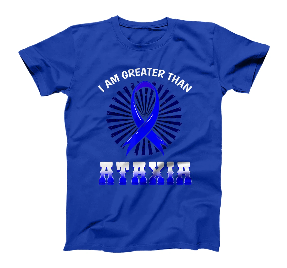 Ataxia Awareness Neurological Sign Hemiataxia Blue Ribbon T-Shirt