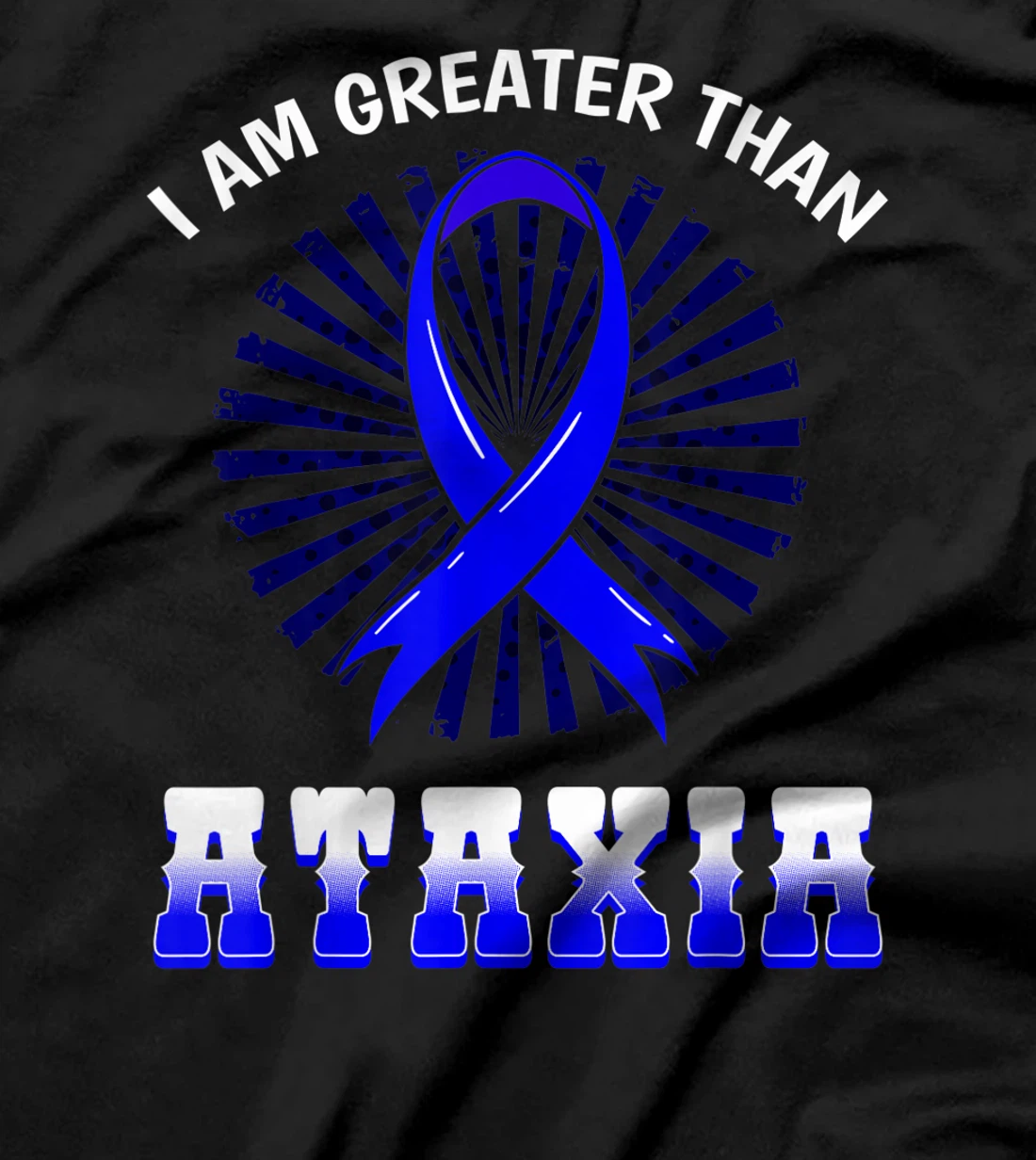 Ataxia Awareness Neurological Sign Hemiataxia Blue Ribbon T-Shirt