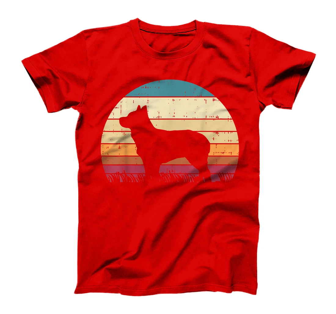 Heeler Sunset Retro Animal Pet Australian Cattle Dog Gift T-Shirt