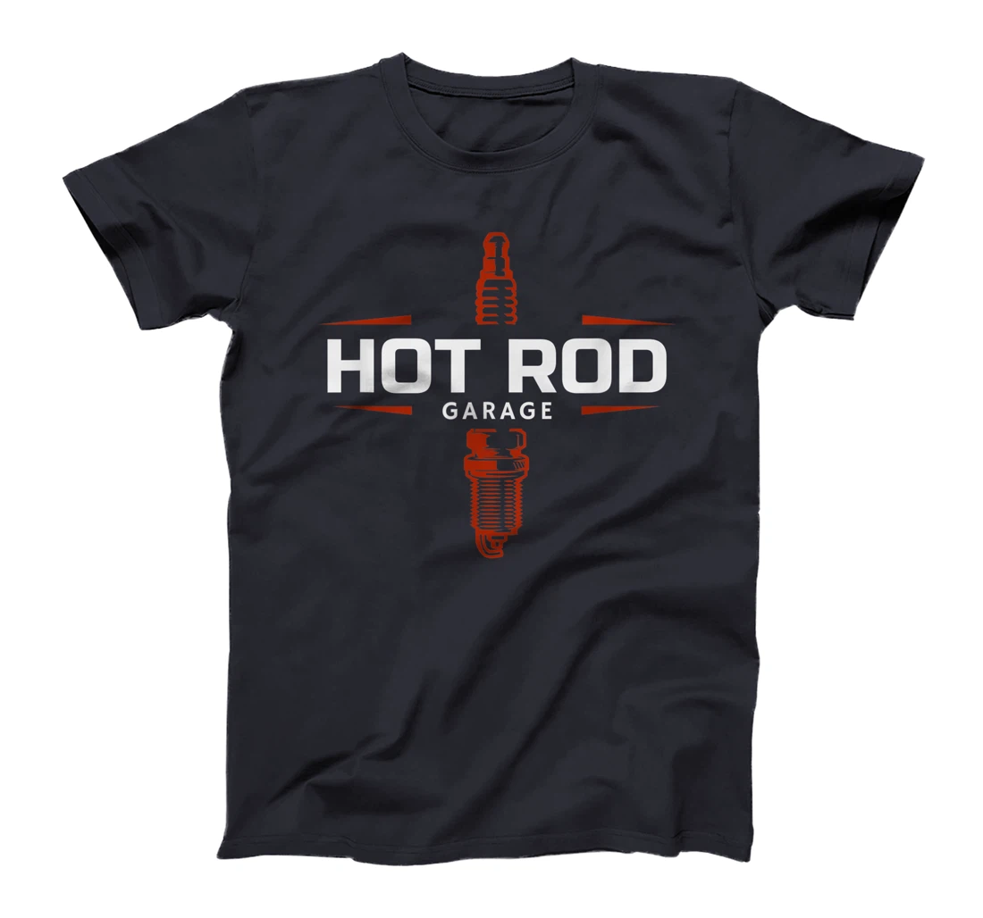 Hot Rod Garage Custom Retro Classic Car Spark Plug T-Shirt T-Shirt