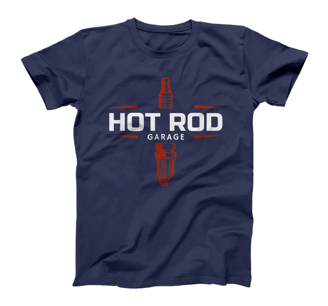 Hot Rod Garage Custom Retro Classic Car Spark Plug T-Shirt T-Shirt