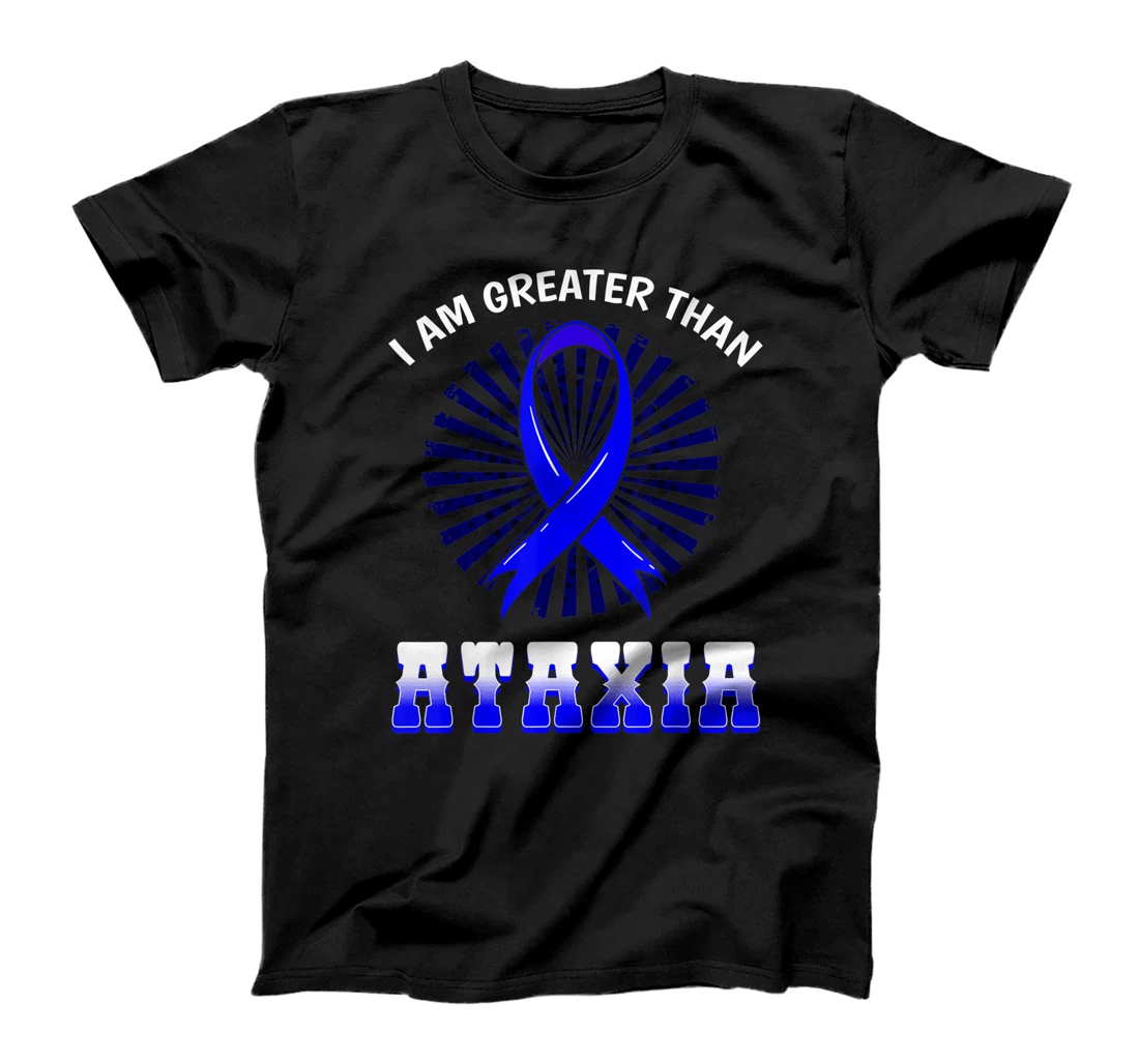 Ataxia Awareness Neurological Sign Hemiataxia Blue Ribbon T-Shirt