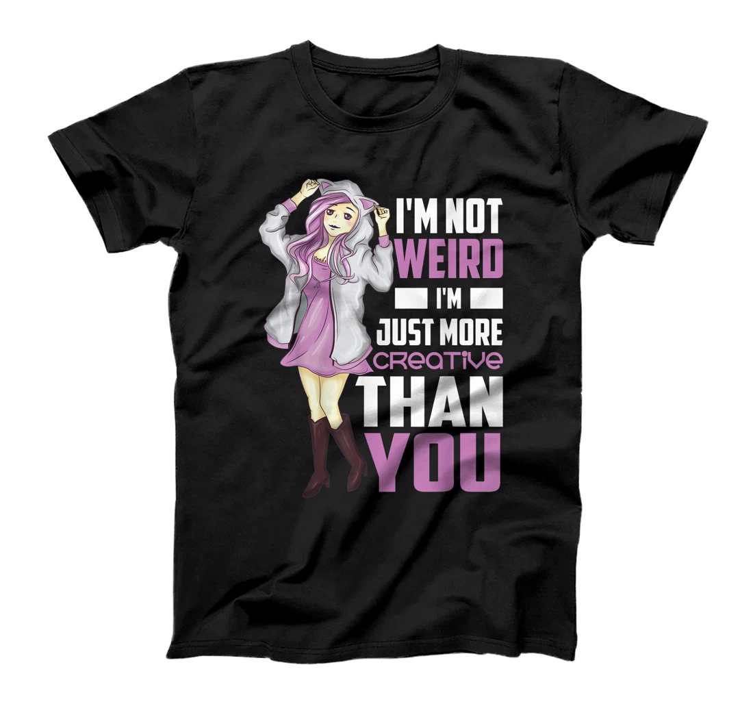 Cool Not Weird Funny Japanese Anime Gift Women Kawaii Japan T-Shirt