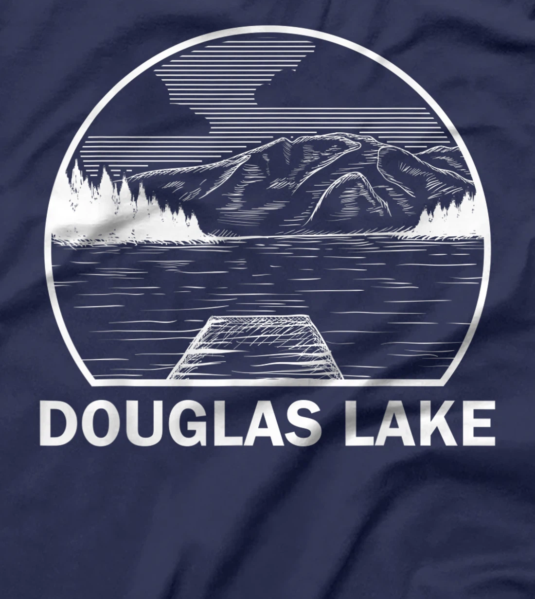 DOUGLAS LAKE TENNESSEE Funny Fishing Camping Summer Gift T-Shirt