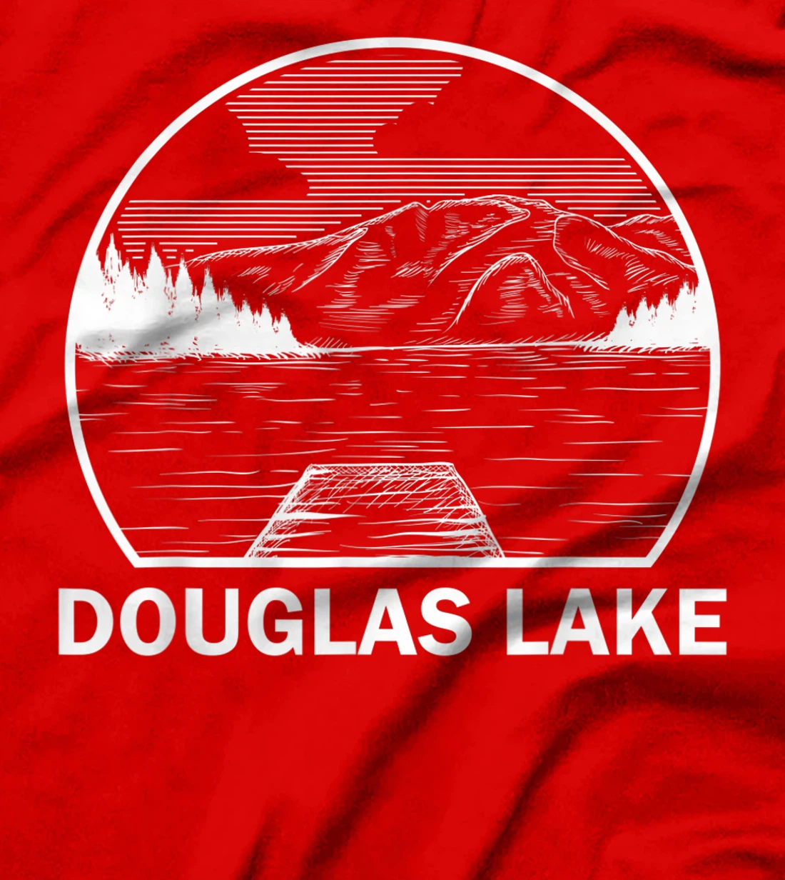 DOUGLAS LAKE TENNESSEE Funny Fishing Camping Summer Gift T-Shirt