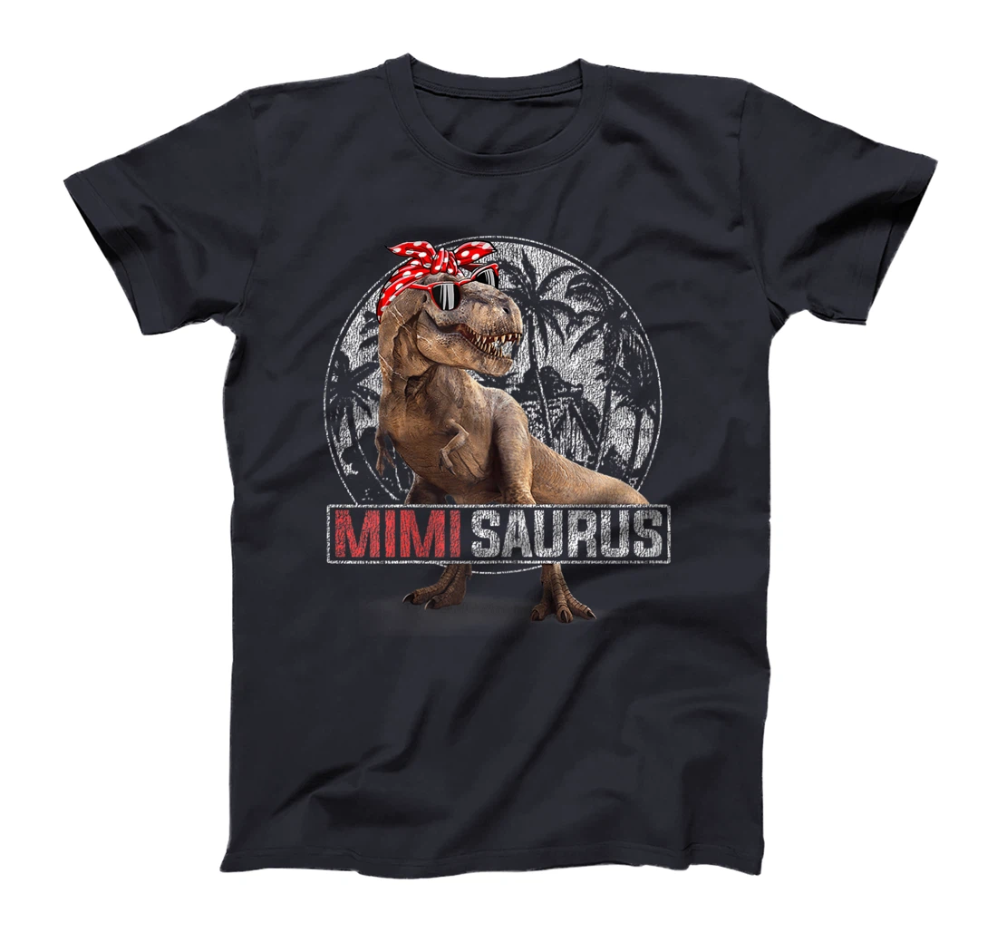 Womens Mimisaurus T Rex Dinosaur Funny Mimi Saurus Family Matching T-Shirt