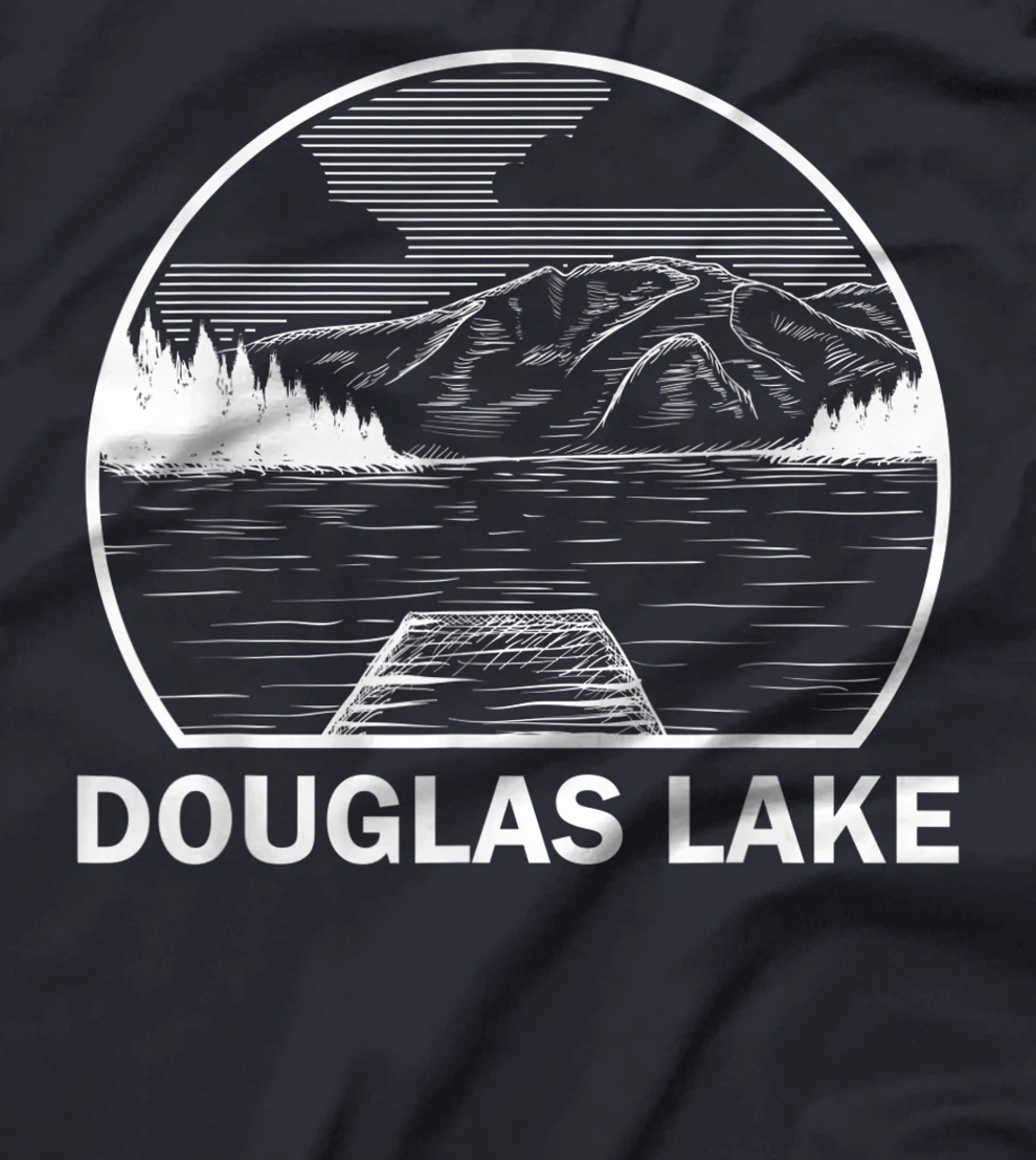 DOUGLAS LAKE TENNESSEE Funny Fishing Camping Summer Gift T-Shirt