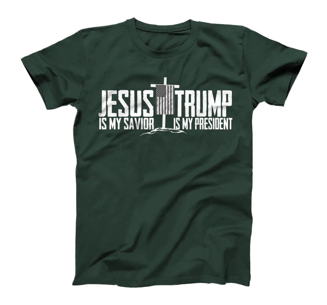 Funny American Jesus Is My Savior Trump Is My President Gift T-Shirt