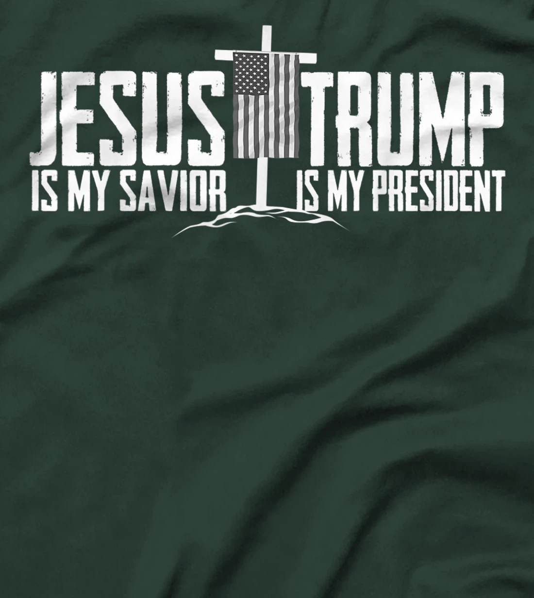 Funny American Jesus Is My Savior Trump Is My President Gift T-Shirt