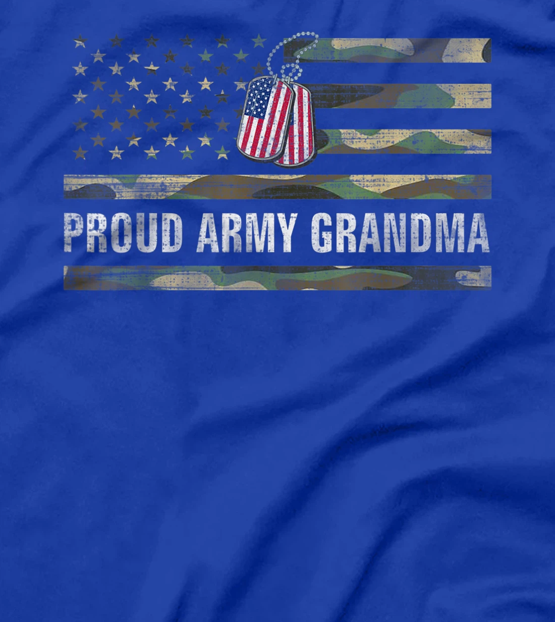 Vintage American Flag Proud Army Grandma Veteran Day Gift T-Shirt