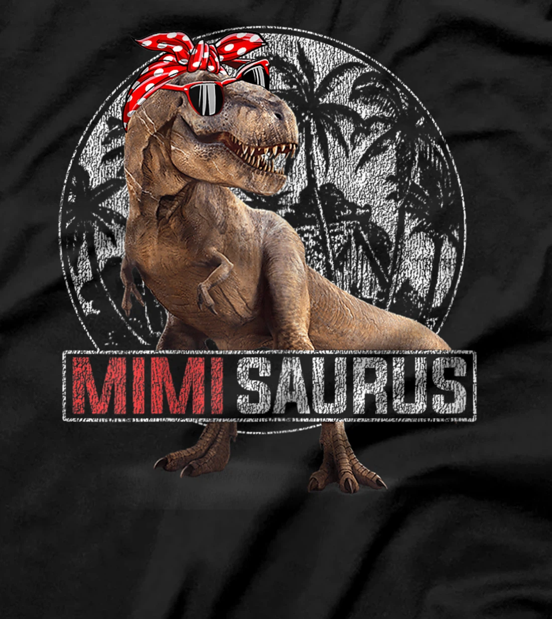 Womens Mimisaurus T Rex Dinosaur Funny Mimi Saurus Family Matching T-Shirt