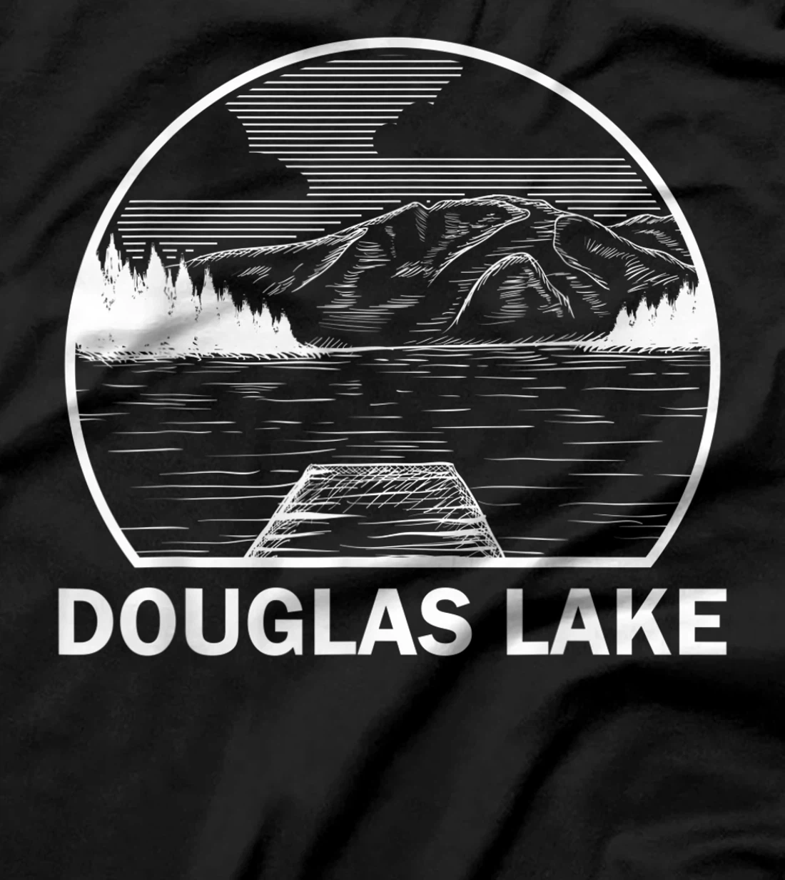 DOUGLAS LAKE TENNESSEE Funny Fishing Camping Summer Gift T-Shirt