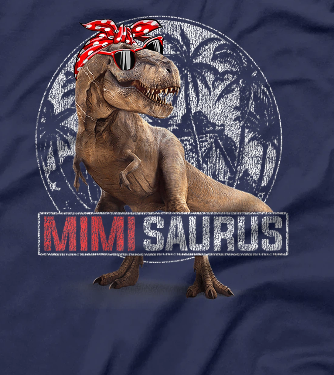 Womens Mimisaurus T Rex Dinosaur Funny Mimi Saurus Family Matching T-Shirt
