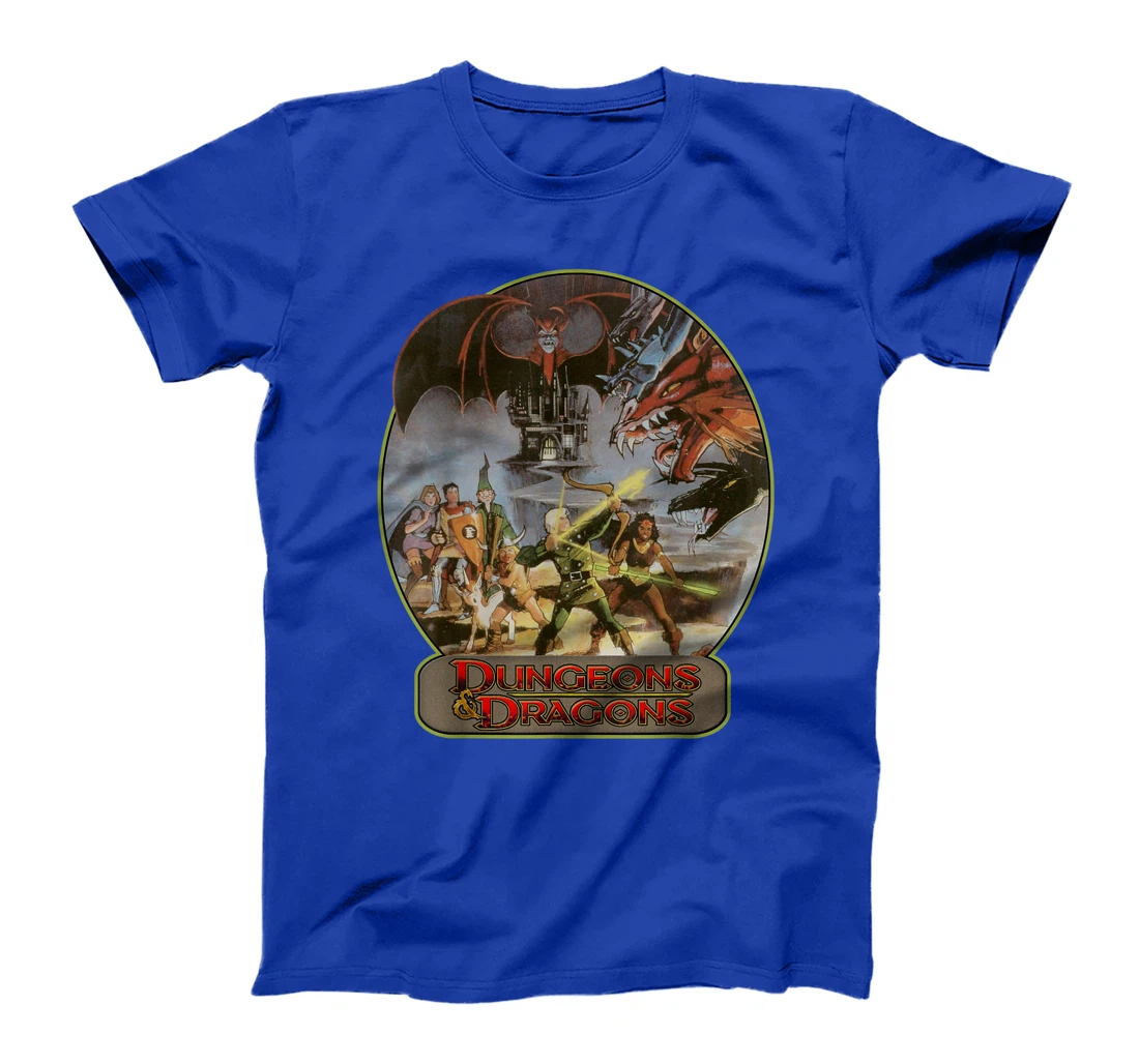 Graphic Dungeon Art Dragons Cartoon Tabletop Role Playing T-Shirt