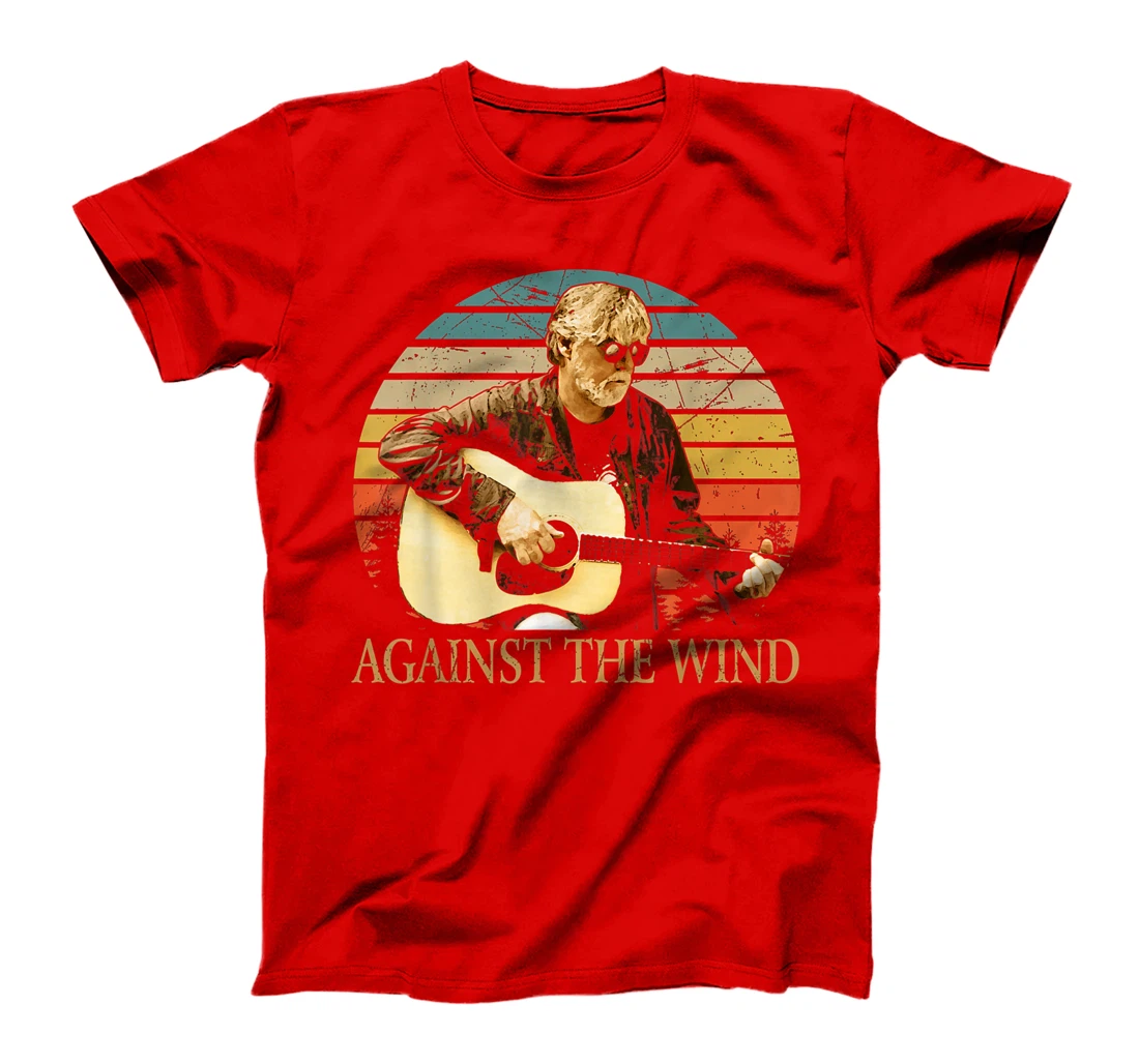 Vintage Retro Bob Arts Seger Love Musician Against The Wind T-Shirt