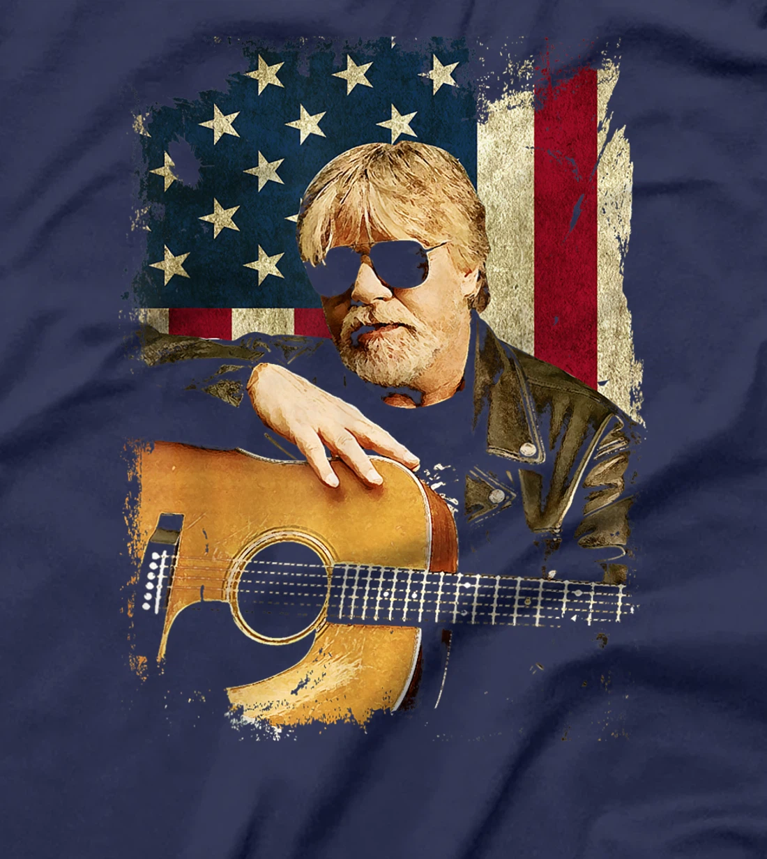 Vintage Bob Idol Seger Country Music Retro Flag American USA T-Shirt