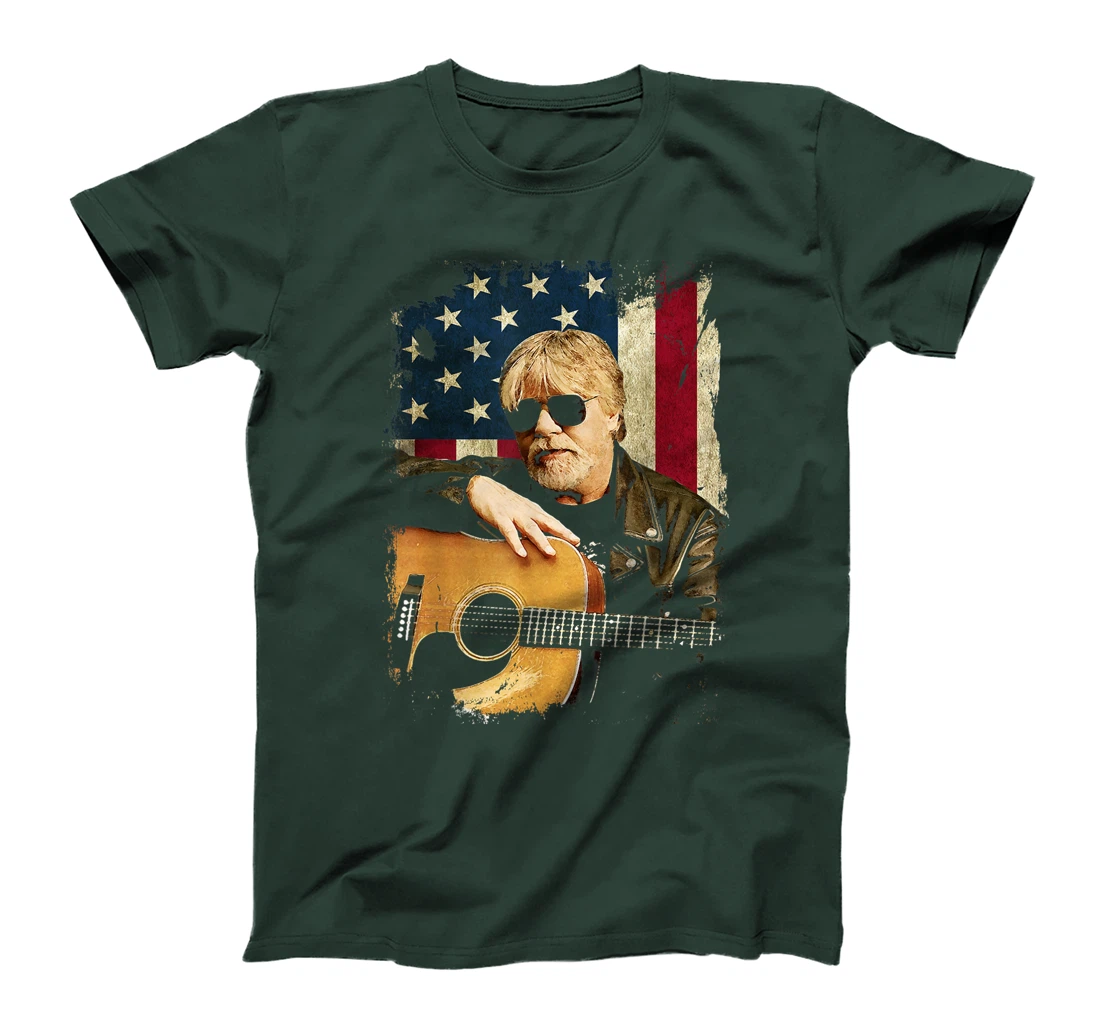 Vintage Bob Idol Seger Country Music Retro Flag American USA T-Shirt