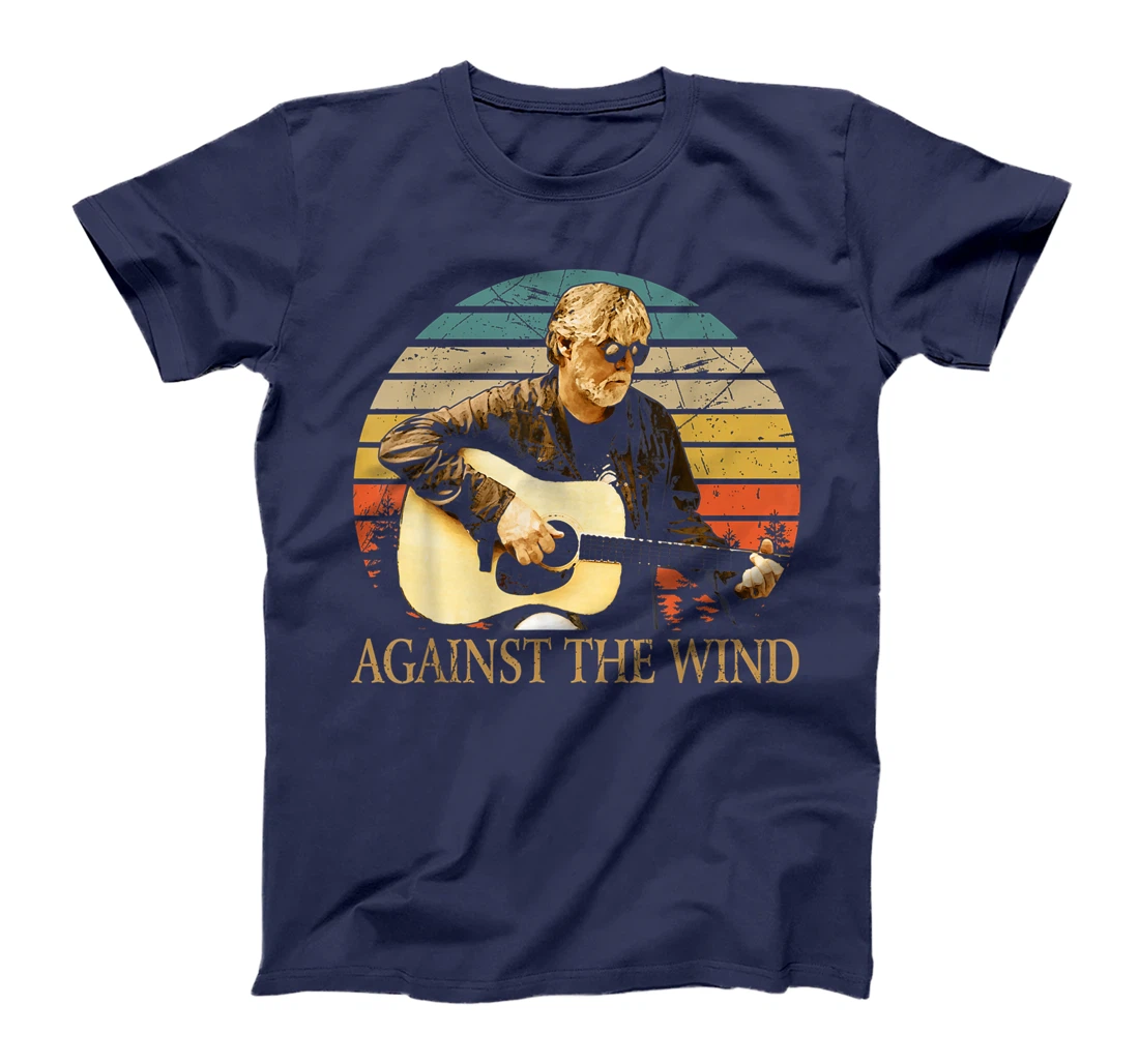 Vintage Retro Bob Arts Seger Love Musician Against The Wind T-Shirt