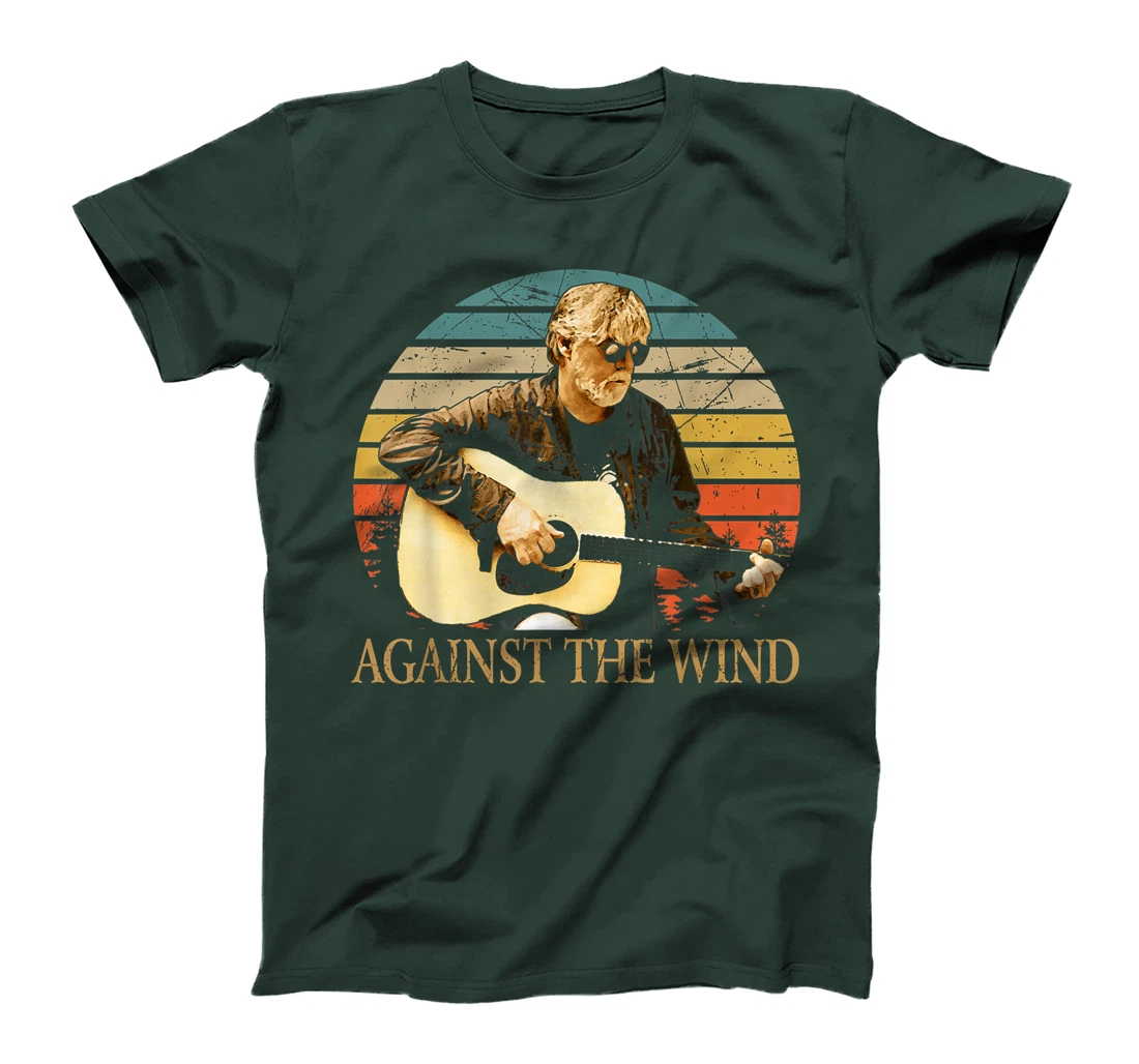 Vintage Retro Bob Arts Seger Love Musician Against The Wind T-Shirt
