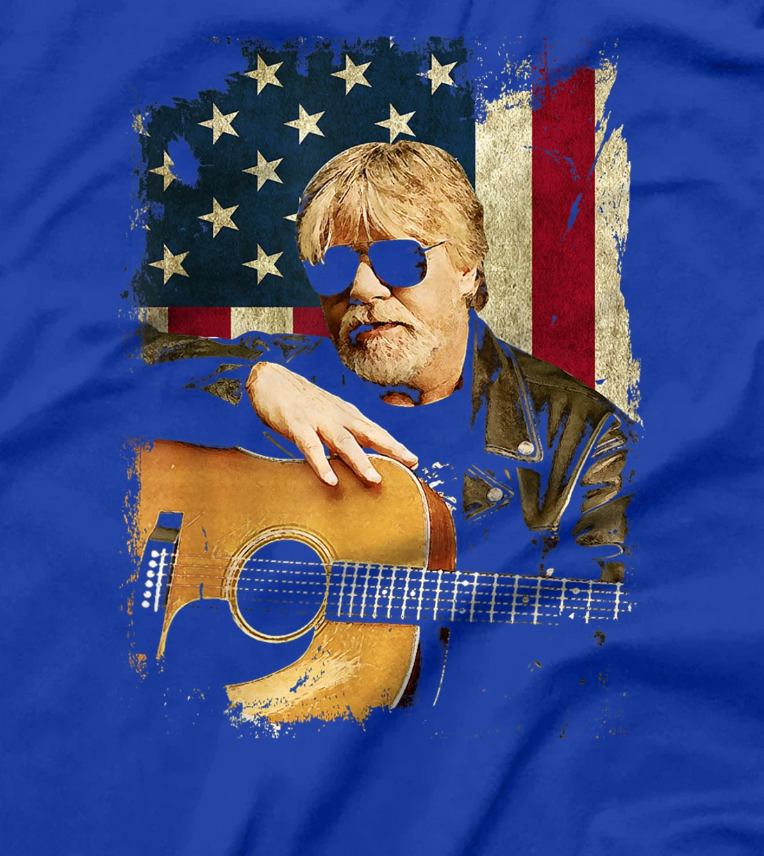 Vintage Bob Idol Seger Country Music Retro Flag American USA T-Shirt