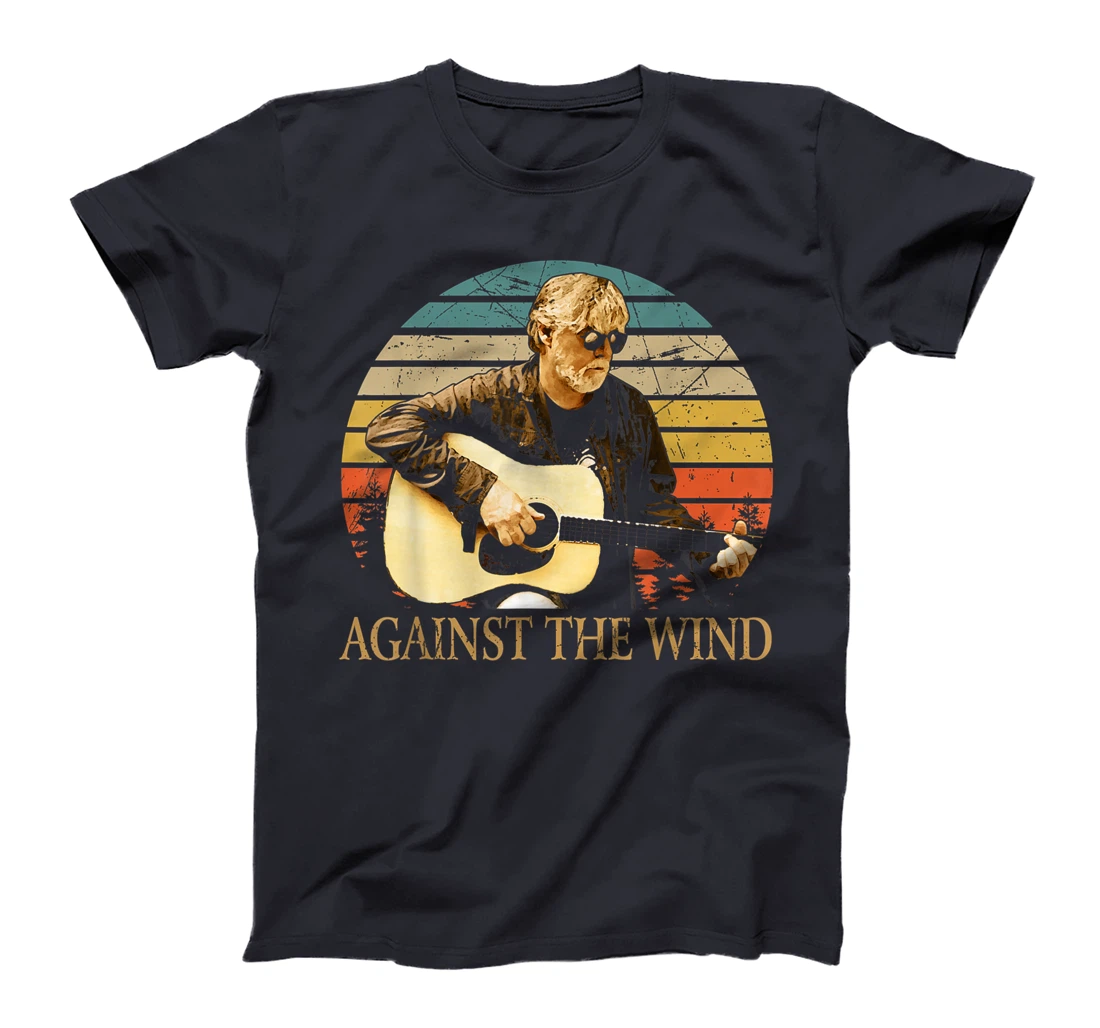 Vintage Retro Bob Arts Seger Love Musician Against The Wind T-Shirt