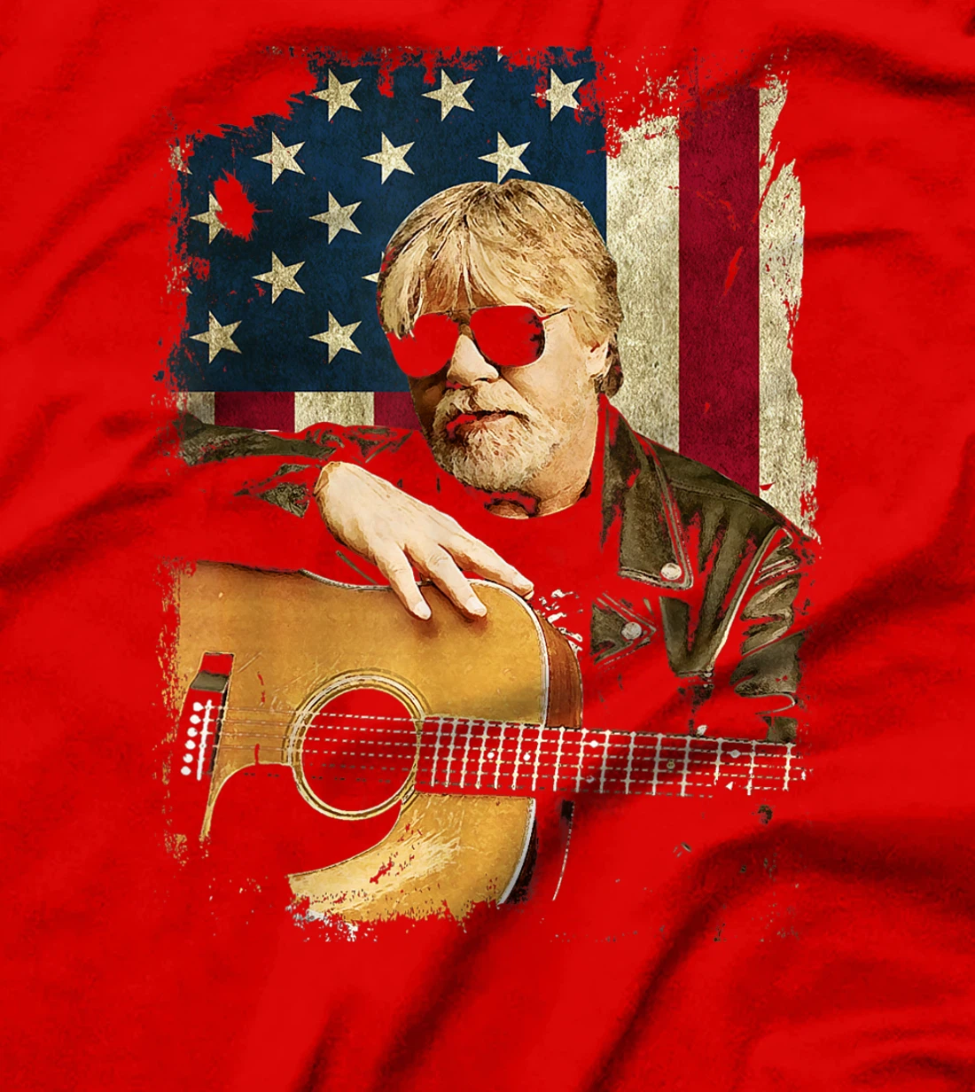 Vintage Bob Idol Seger Country Music Retro Flag American USA T-Shirt
