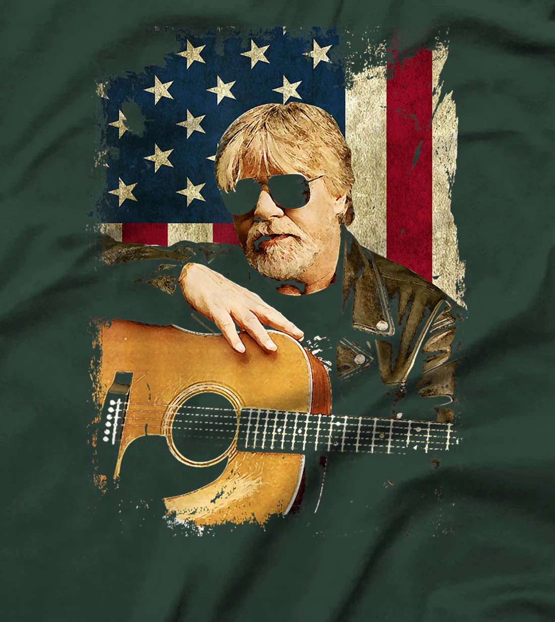 Vintage Bob Idol Seger Country Music Retro Flag American USA T-Shirt