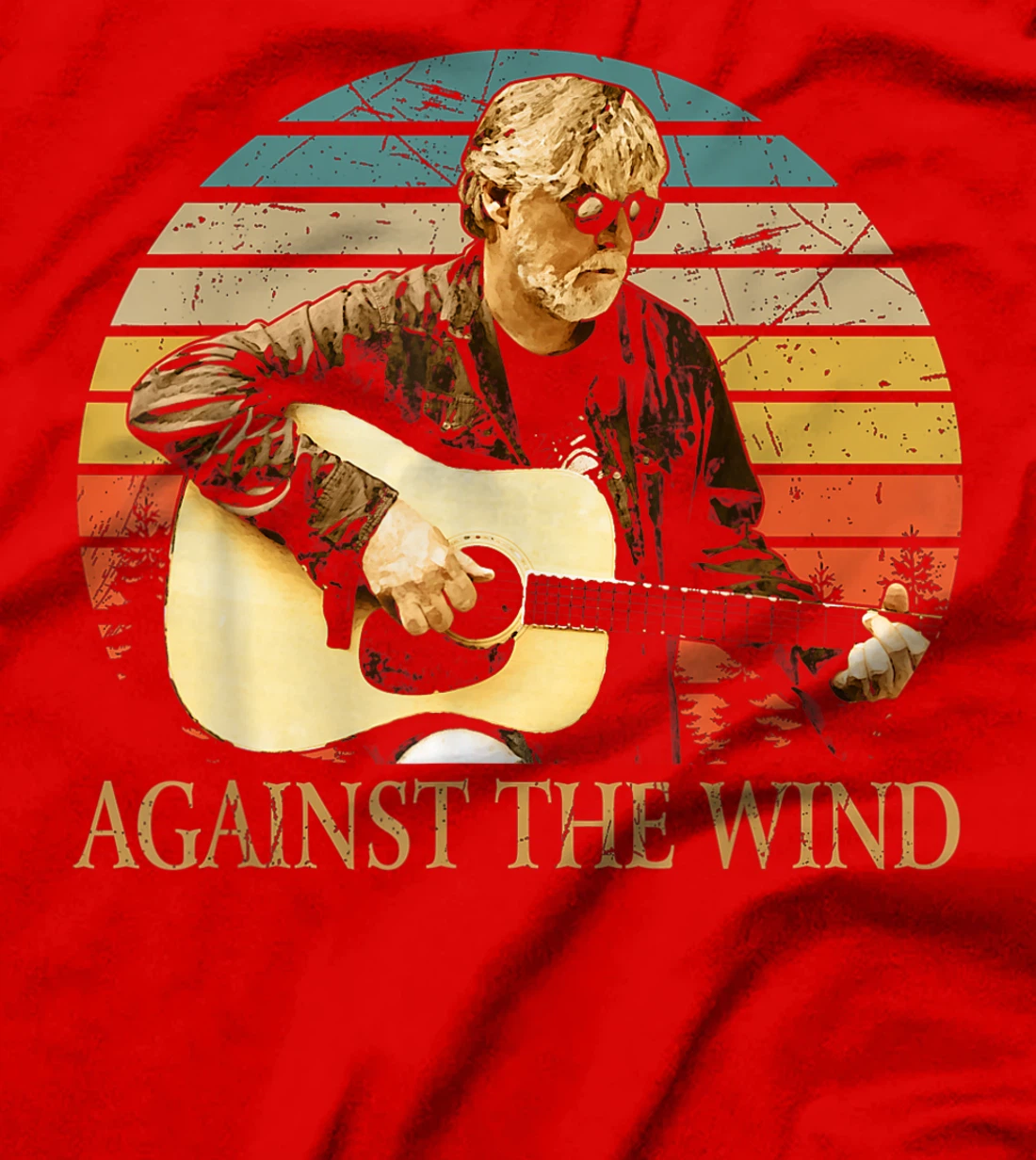 Vintage Retro Bob Arts Seger Love Musician Against The Wind T-Shirt