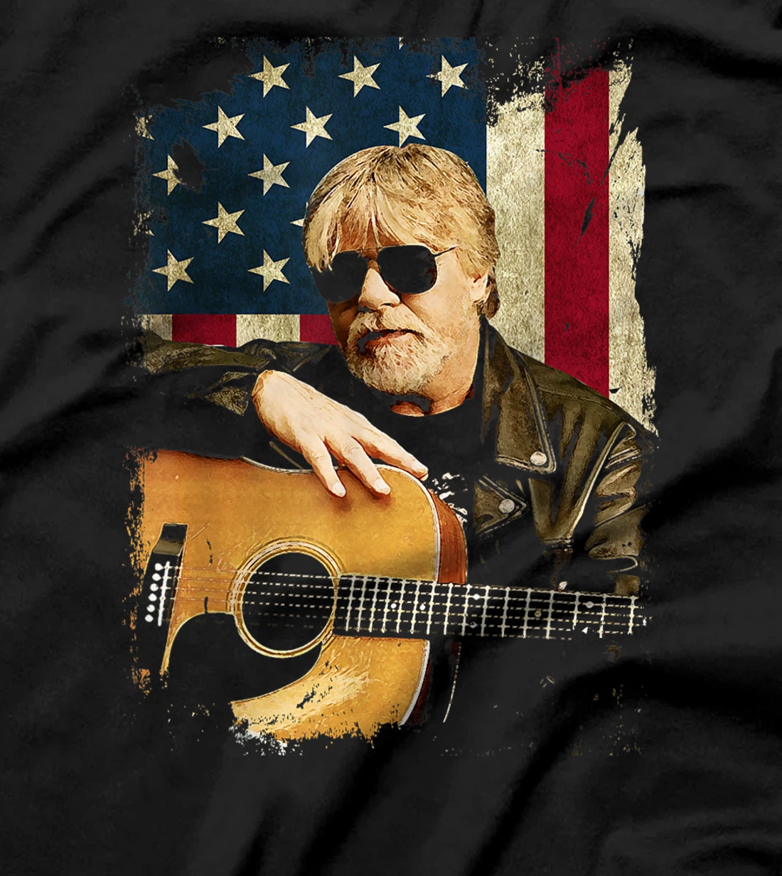 Vintage Bob Idol Seger Country Music Retro Flag American USA T-Shirt