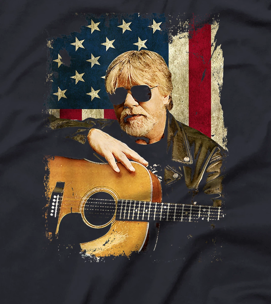 Vintage Bob Idol Seger Country Music Retro Flag American USA T-Shirt